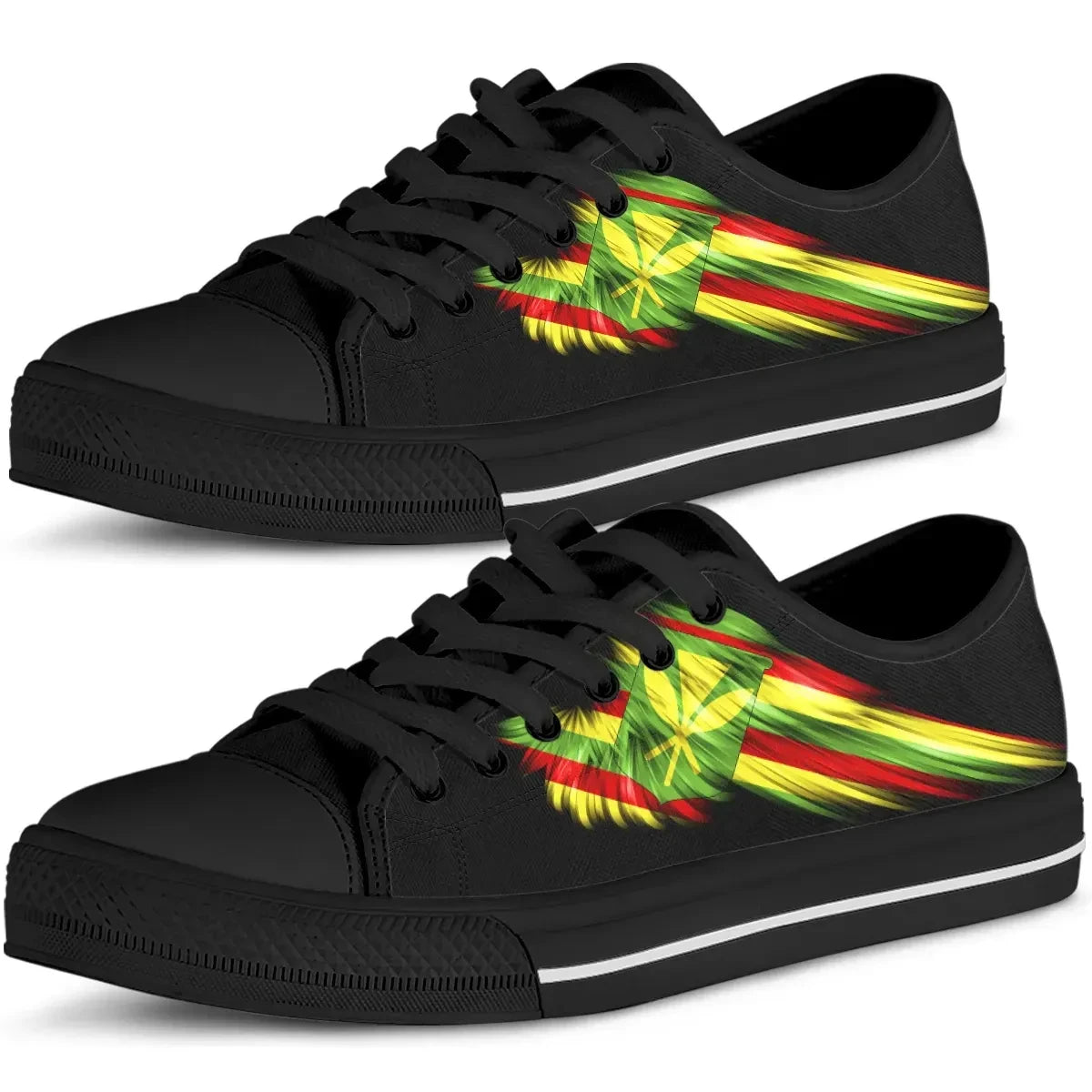 Hawaii Kanaka Maoli Wing Low Top Shoes Women/Men