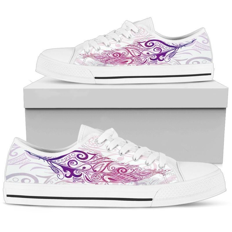 New Zealand Maori Silver Fern Low Top Canvas Shoes