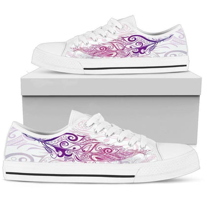 New Zealand Maori Silver Fern Low Top Canvas Shoes