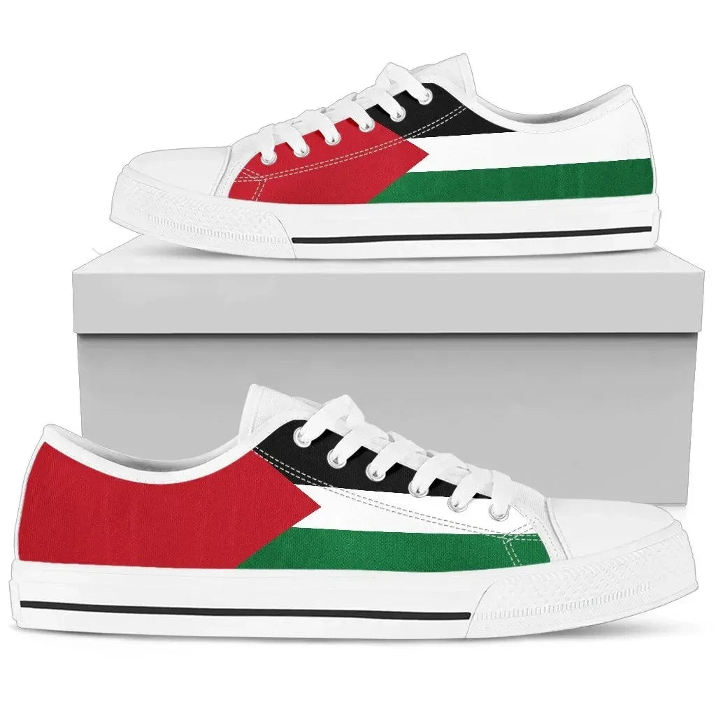 State Of Palestine Low Top Shoes Original Flag