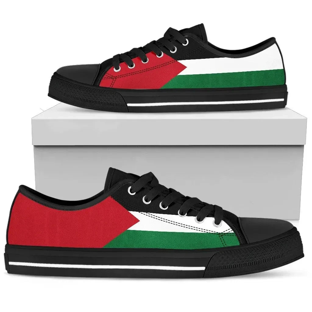 State Of Palestine Low Top Shoes Original Flag