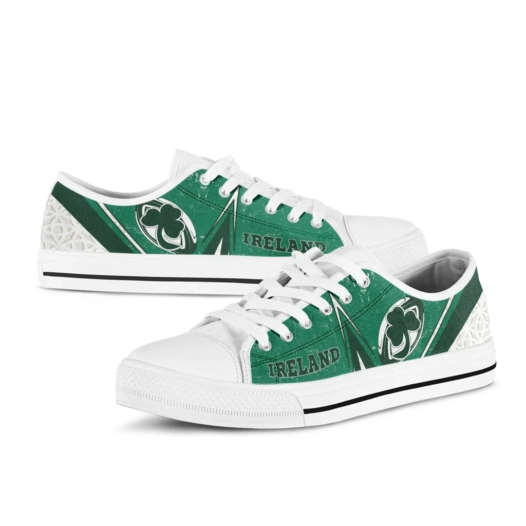 Ireland Rugby Low Top Shoes Celtic Shamrock & Rugby Ball