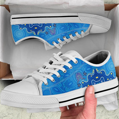 Torres Strait Low Top Shoes Dhari And Turtle