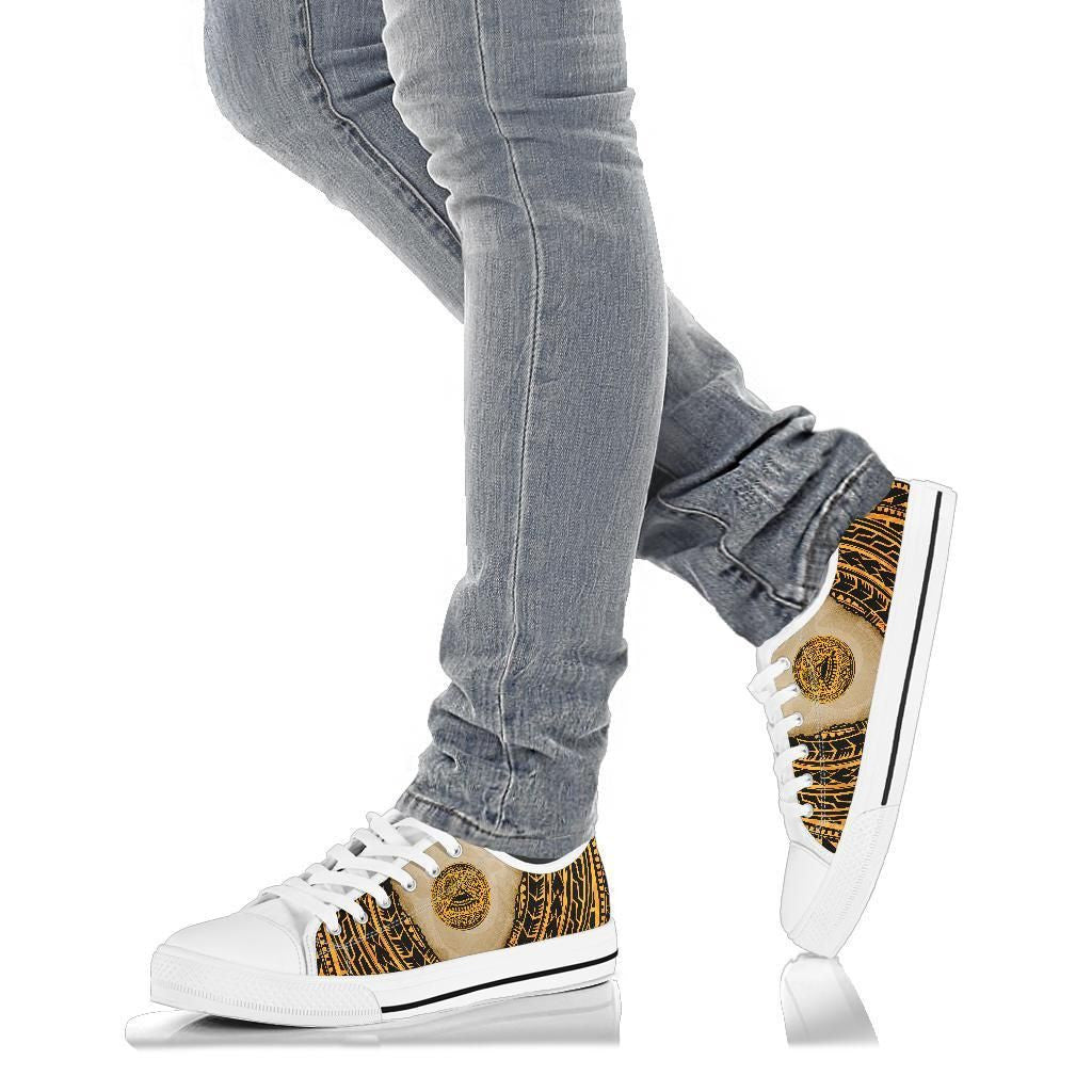 American Samoa Low Top Shoe Polynesian Wild Style
