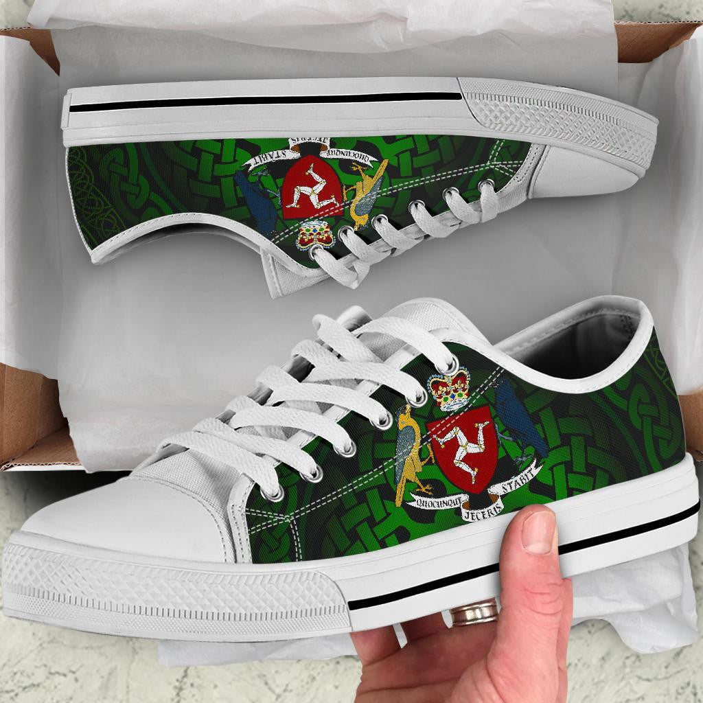 Celtic Low Top Shoes Isle Of Man Celtic Coat Of Arms