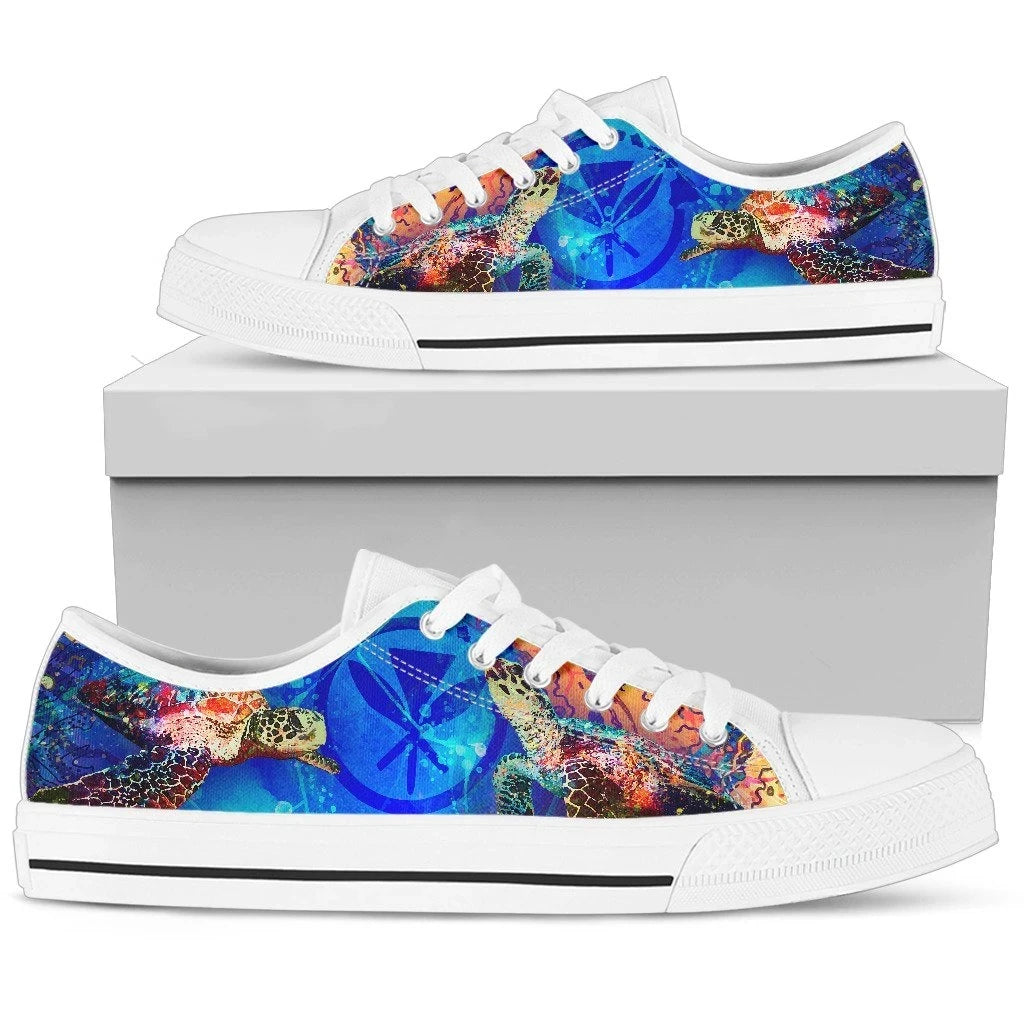 Polynesian Hawaii Low Top Shoes Coral Treasure