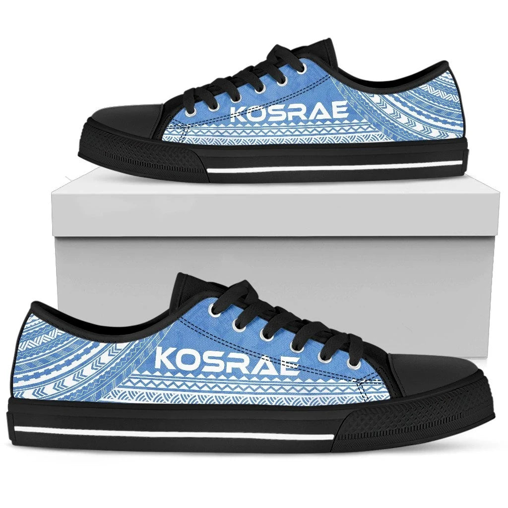 Kosrae Low Top Shoes Polynesian Flag Chief Version