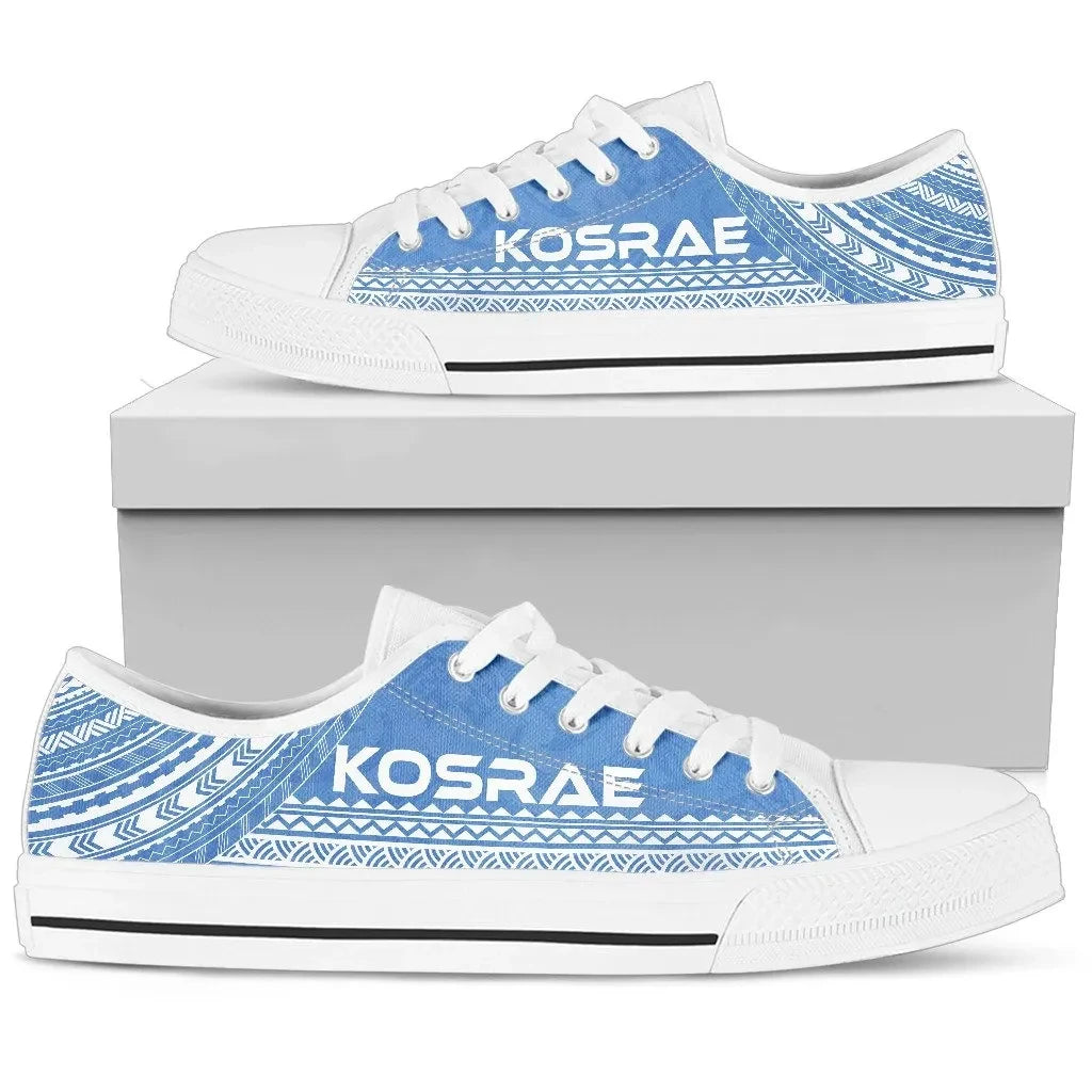 Kosrae Low Top Shoes Polynesian Flag Chief Version