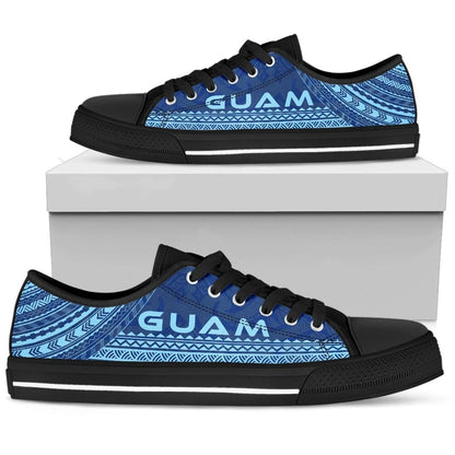 Guam Low Top Shoes Polynesian Flag Chief Version