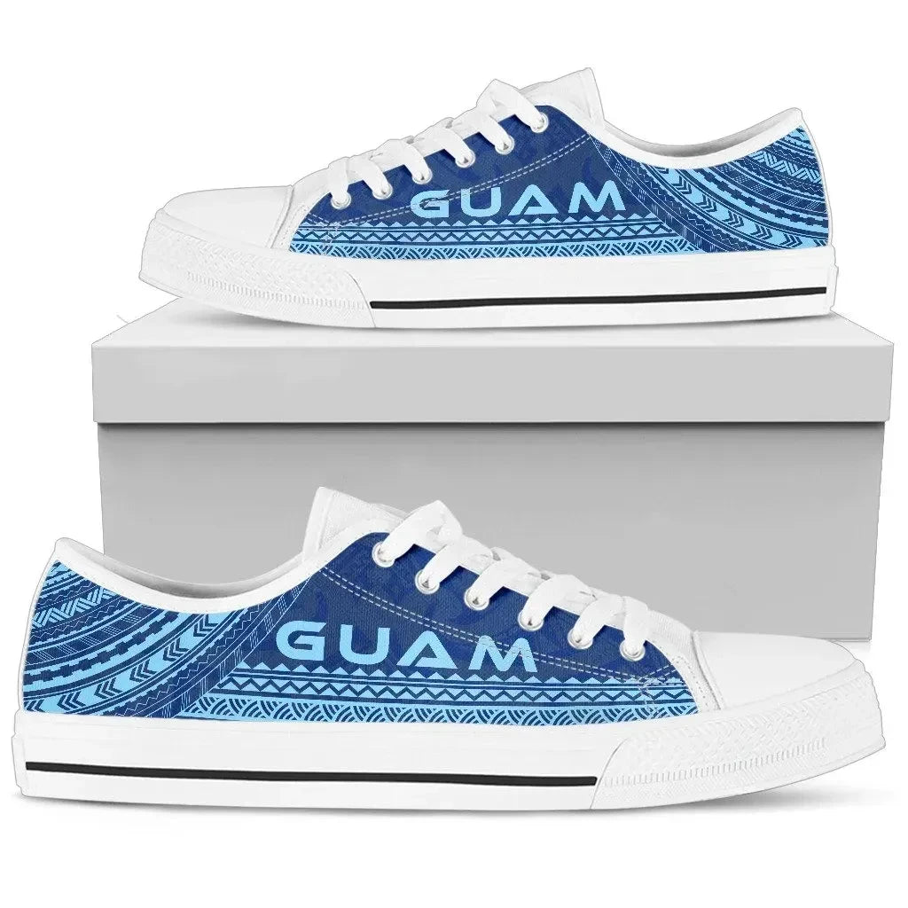 Guam Low Top Shoes Polynesian Flag Chief Version