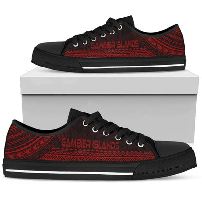 Gambier Islands Low Top Shoes Polynesian Red Chief Version