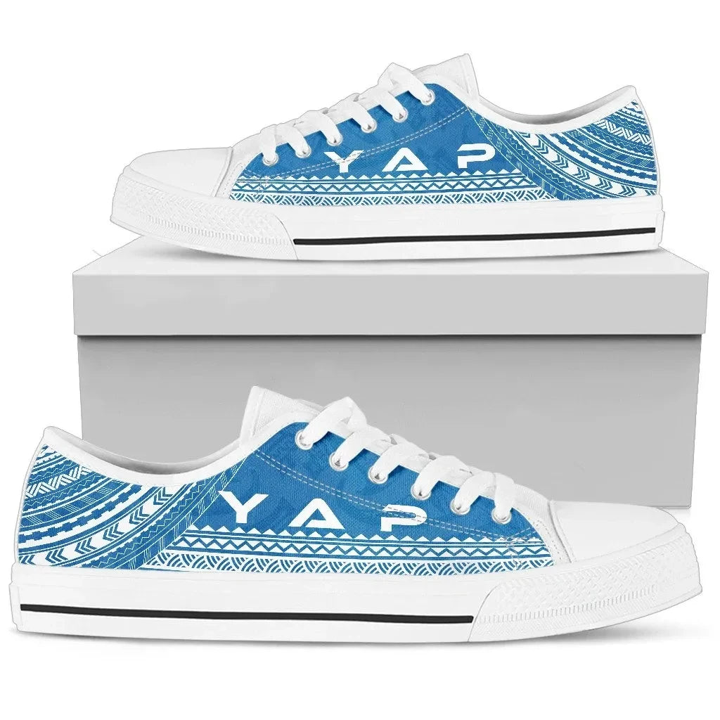Yap Low Top Shoes Polynesian Flag Chief Version