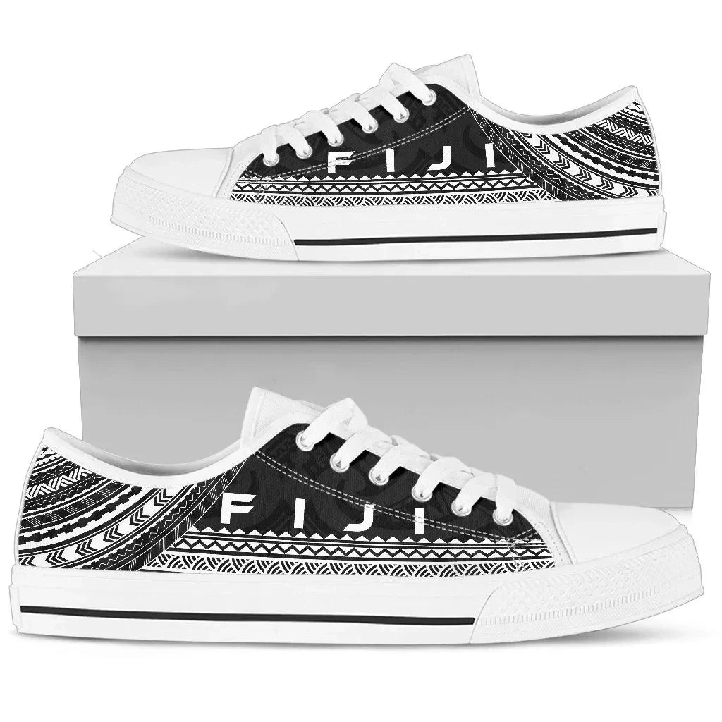 Fiji Low Top Shoes Polynesian Black Chief Version