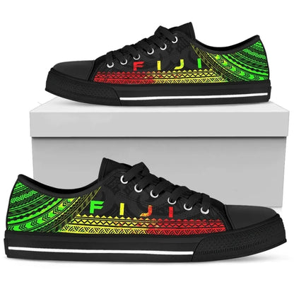Fiji Low Top Shoes Polynesian Reggae Chief Version