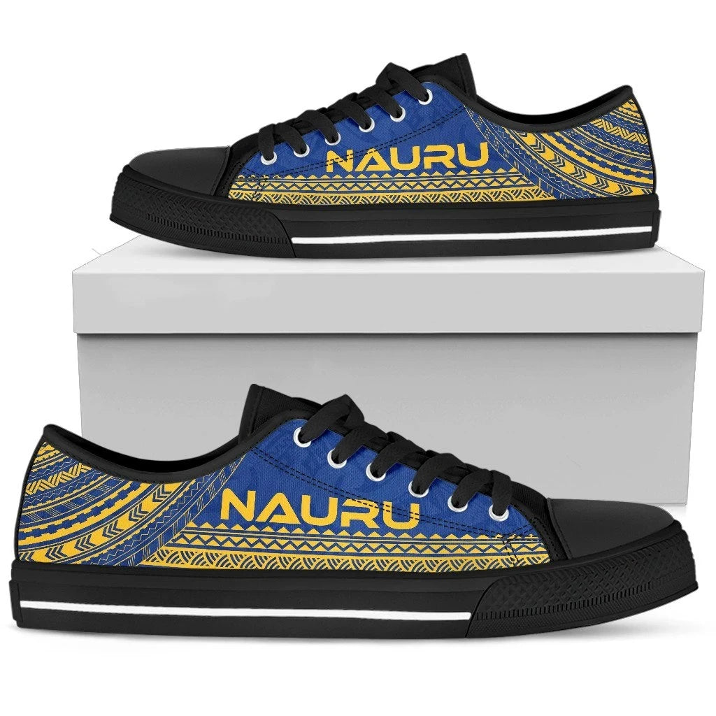 Nauru Low Top Shoes Polynesian Flag Chief Version