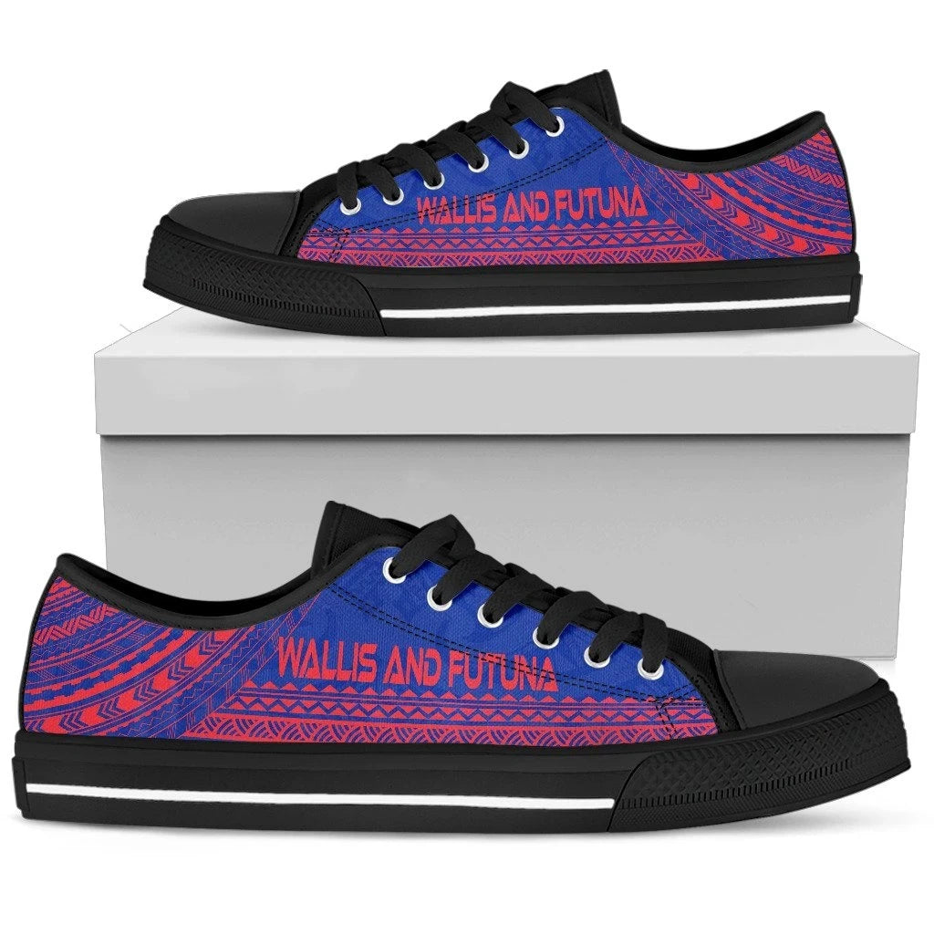Wallis And Futuna Low Top Shoes Polynesian Flag Chief Version