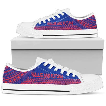 Wallis And Futuna Low Top Shoes Polynesian Flag Chief Version