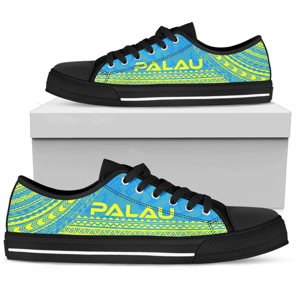 Palau Low Top Shoes Polynesian Flag Chief Version