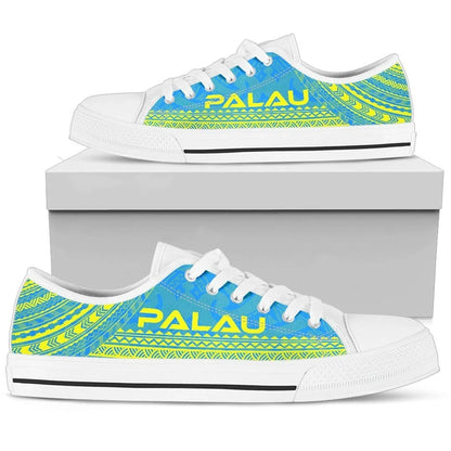 Palau Low Top Shoes Polynesian Flag Chief Version