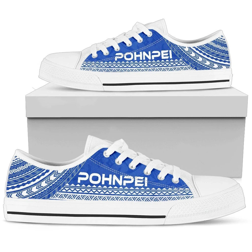Pohnpei Low Top Shoes Polynesian Flag Chief Version