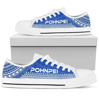 Pohnpei Low Top Shoes Polynesian Flag Chief Version
