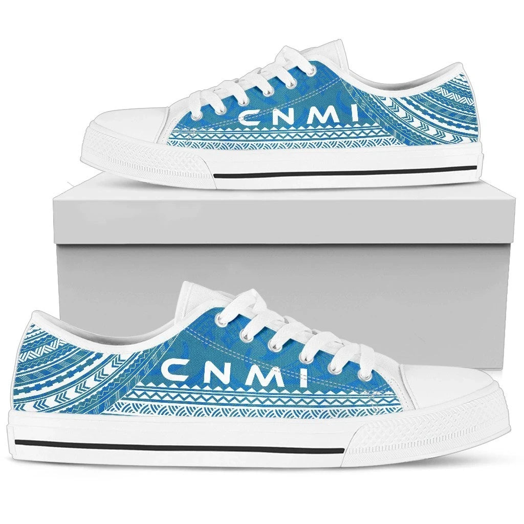 Northern Mariana Islands Low Top Shoes Polynesian Flag Chief Version