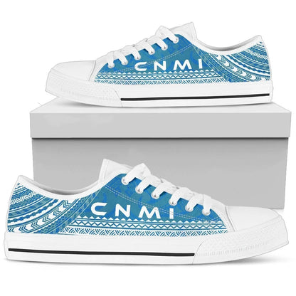 Northern Mariana Islands Low Top Shoes Polynesian Flag Chief Version
