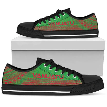 Vanuatu Low Top Shoes Polynesian Flag Chief Version