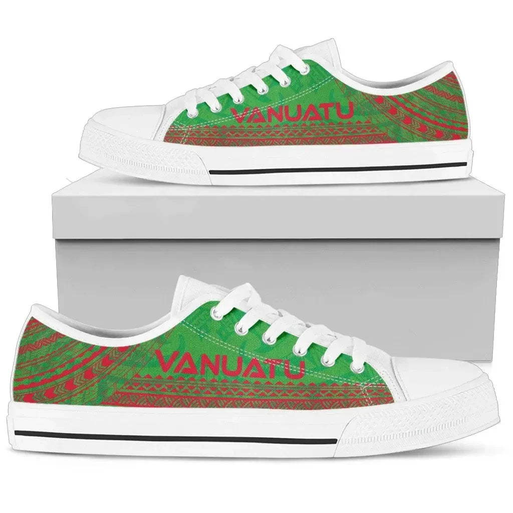 Vanuatu Low Top Shoes Polynesian Flag Chief Version