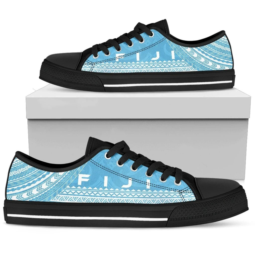 Fiji Low Top Shoes Polynesian Flag Chief Version