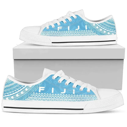 Fiji Low Top Shoes Polynesian Flag Chief Version