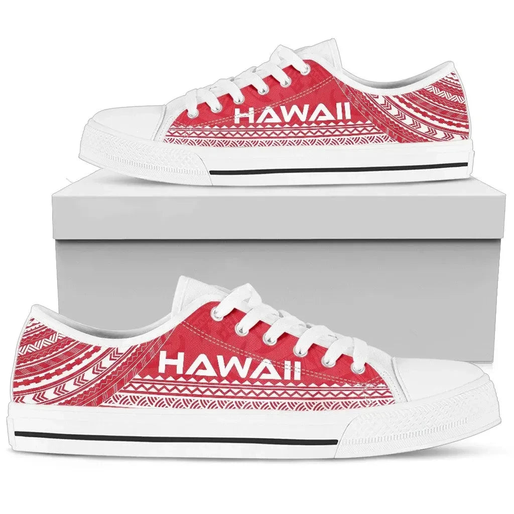 Hawaii Low Top Shoes Polynesian Flag Chief Version