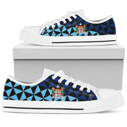 Fiji Polynesian Low Top Shoe Coat Of Arms Th5