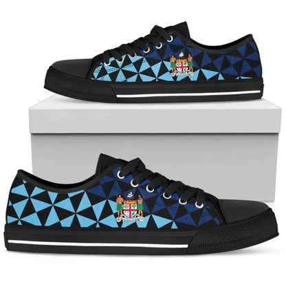 Fiji Polynesian Low Top Shoe Coat Of Arms Th5