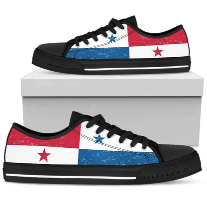 Panama Canvas Shoe Panama Flag Low Top