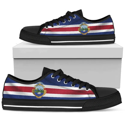 Costa Rica Waving Flag Low Top Shoes