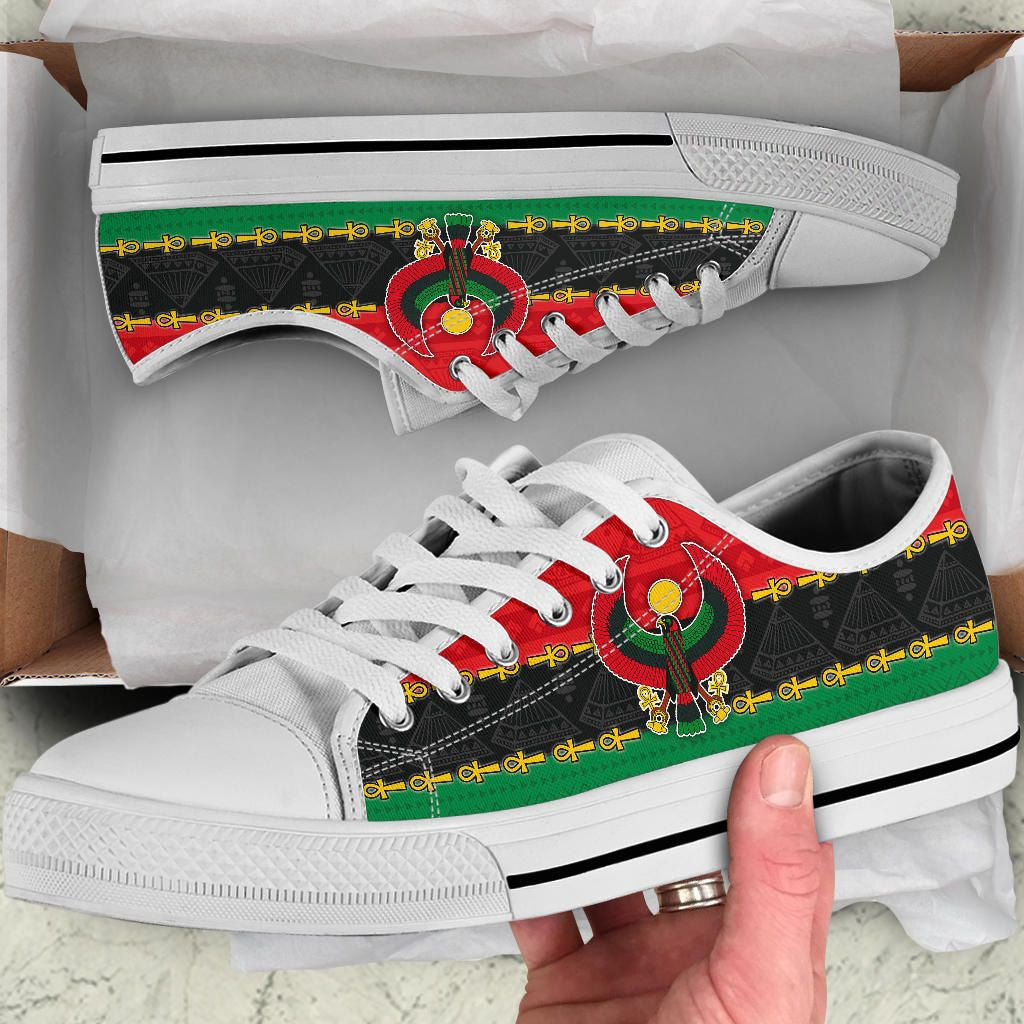 Pan African Low Top Shoes Pan Africanism Ancient Egypt Horus