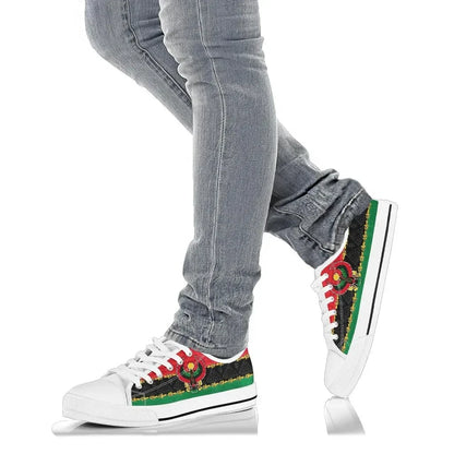 Pan African Low Top Shoes Pan Africanism Ancient Egypt Horus