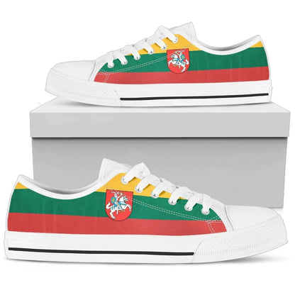 Lithuania Lietuva Flag Low Top Men'S/Women'S Canvas Shoes