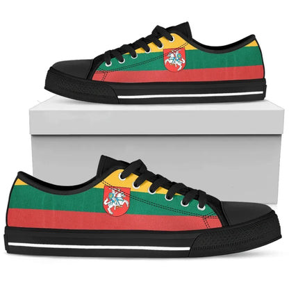 Lithuania Lietuva Flag Low Top Men'S/Women'S Canvas Shoes