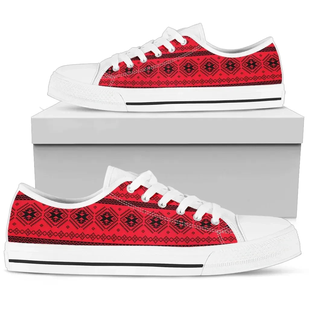 Mexico Aztec Pattern 06 Low Top Shoes