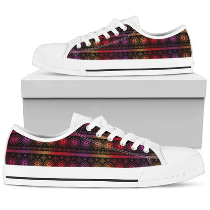 Mexico Aztec Pattern 07 Low Top Shoes