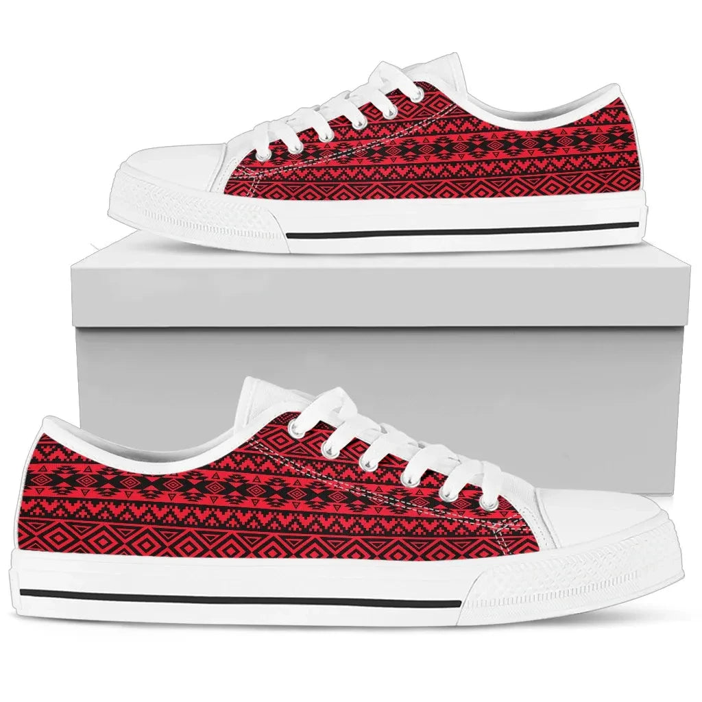 Mexico Aztec Pattern 01 Low Top Shoes
