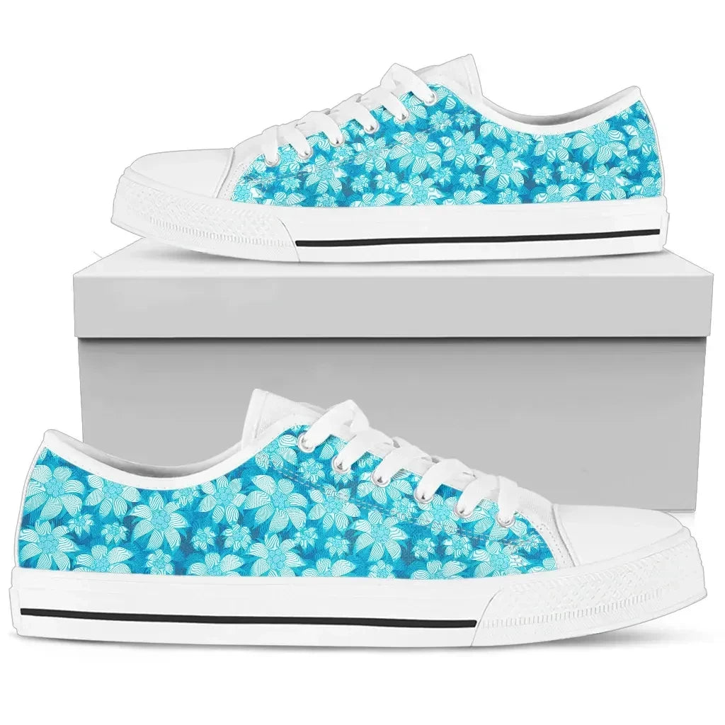 Edelweiss Pattern Women Low Top Shoes