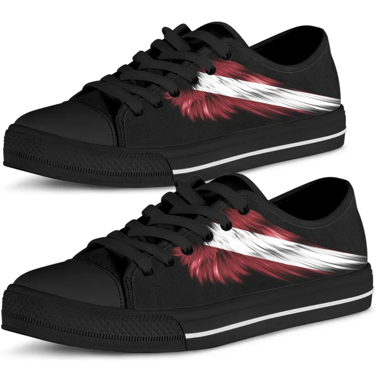 Latvia Wing Low Top Shoes Women/Men