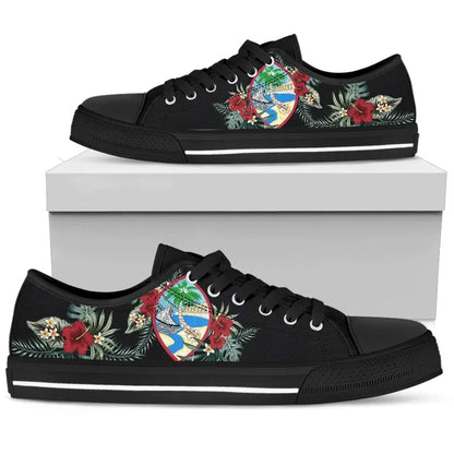 Guam Hibiscus Coat Of Arms Low Top Shoes