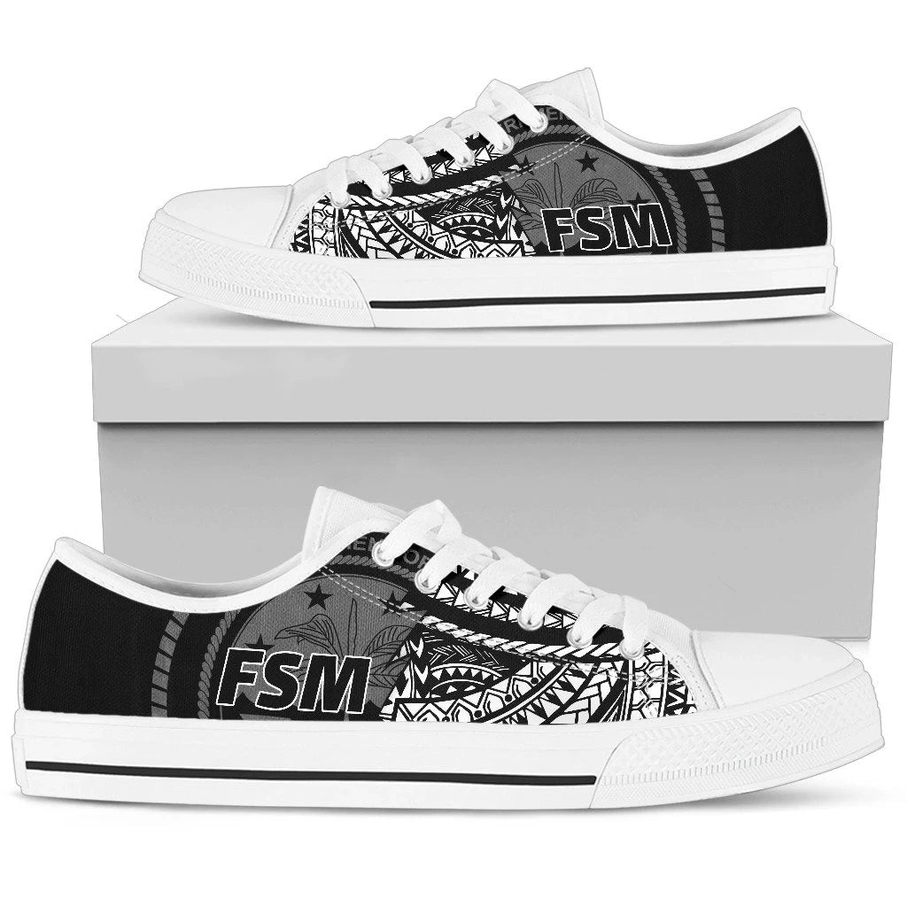 Federated States Of Micronesia Pattern Low Top Shoes Bn09