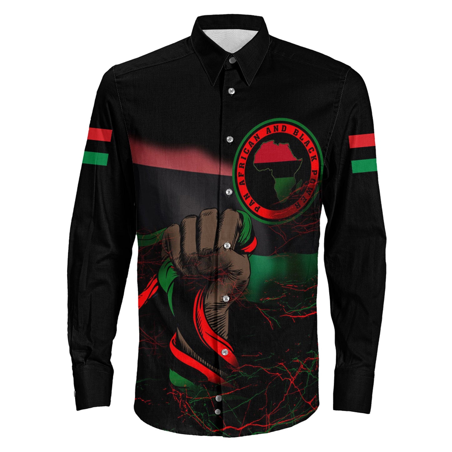 Long Sleeve Button Shirt Pan Africanism And Black Power