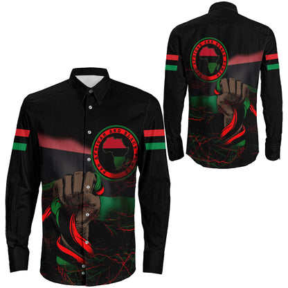Long Sleeve Button Shirt Pan Africanism And Black Power