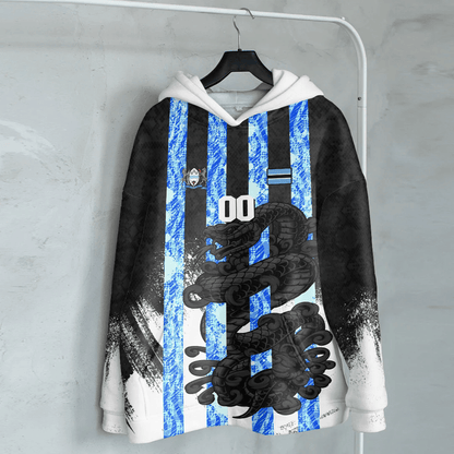 Africa Clothing Botswana Black Version Hoodie Snake Jersey